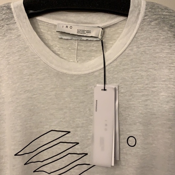 💕HP💕IRO Lucie Linen white T-shirt - Picture 6 of 11